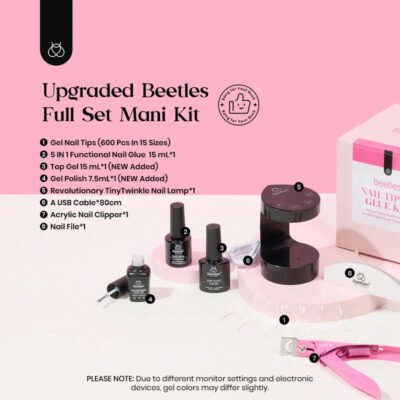 Beetles Gel Nail Kit (B-Medium Almond)