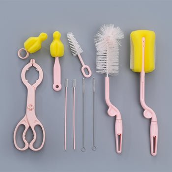 Bottle Brush Milk Stainless Steel Straw Nipple